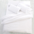 Double Size Bed Sheet Sets Microfiber White Bedding Sets